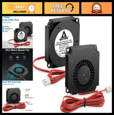 40mm 4010 Blower Fan 24V Dual Ball Bearing for 3D Printers, 2-Pack, Hotend Cooli