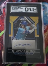 Panini 2023 Prizm Michael Busch Black Gold Prizm 5/5 SGC 10/9.5 Dodgers MLB