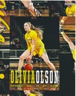 OLIVIA OLSON Signed 8 x 10 Photo MICHIGAN WOLVERINES Women's Basketball