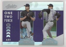 2020 Absolute One Two Punch Silver 97/99 Randy Johnson Curt Schilling HOF 0l2