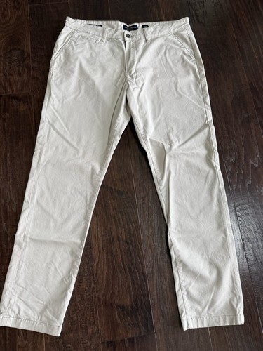 Men’s Size 38 Lucky Brand 410 Athletic Chino’s Beige Flat Front Pants - Picture 2 of 4