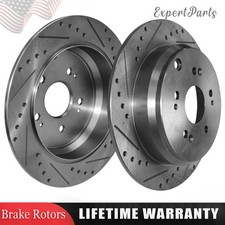 304.5mm Rear Drilled Rotors for Honda CR-V 2005 2006-2016 Acura RDX 2007-2018