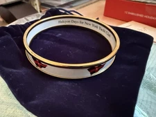 HALCYON DAYS New York yacht club NYYC Enamel Bangle Bracelet