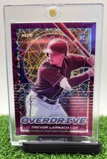 2021 Panini Chronicles Trevor Larnach #23 Overdrive Purple Velocity RC Twins