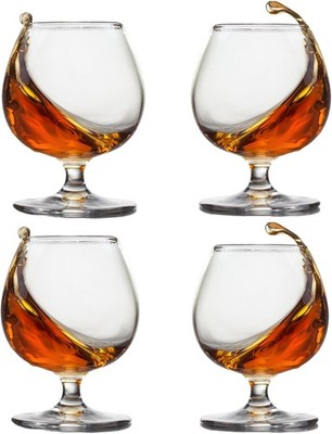 Whiskey Glasses Set of 4, Bourbon Glass, Old Fashioned Glasses, 11.5 Oz Short