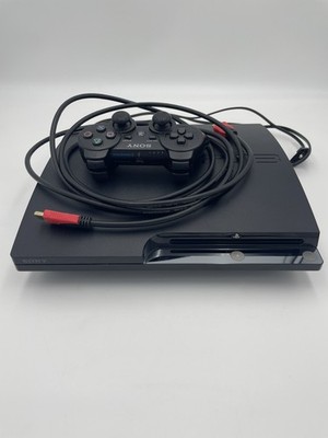 Sony PS3 Playstation 3 Slim Konsole schwarz - ein Controller - ohne Festplatte