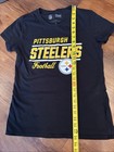 NFL Team Apparel Women’s PITTSBURGH STEELERS Football M   T-Shirt Top Black SS — photo 5