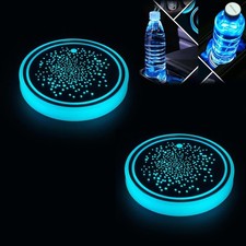 Light up Car Coasters for Cup Holders,2 Pcs Light up Car Coasters,Smart Sensing