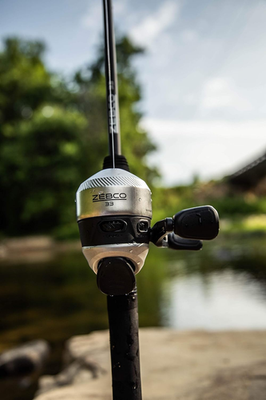 bite alert on a zebco 33 fishing pole Zebco 33 Spincast Fishing Rod Reel Combo 5