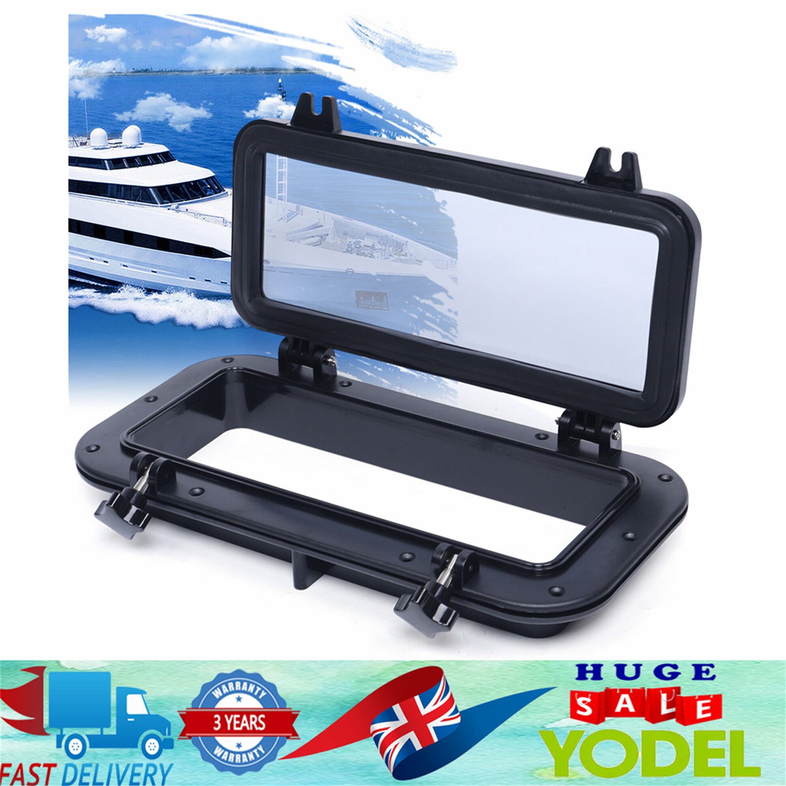 Square Porthole Boat Window for Boats/ Yachts / Motorhomes / Industrial Vehicles