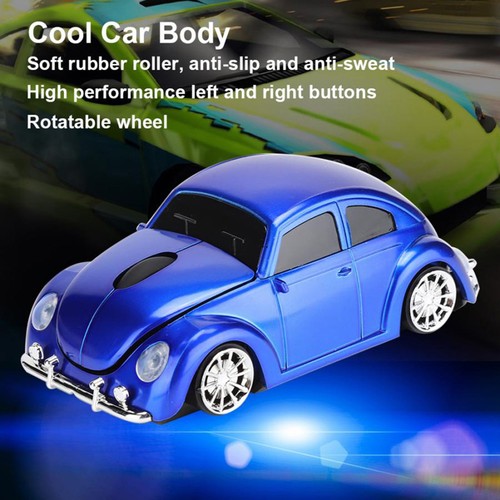Car Shape 2.4GHz Wireless Cordless Optical Mouse Mice USB Receiver For PC - Afbeelding 5 van 20