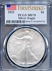 2022 $1 Silver American Eagle Dollar MS 70 First Strike PCGS # 43593721 + Bonus
