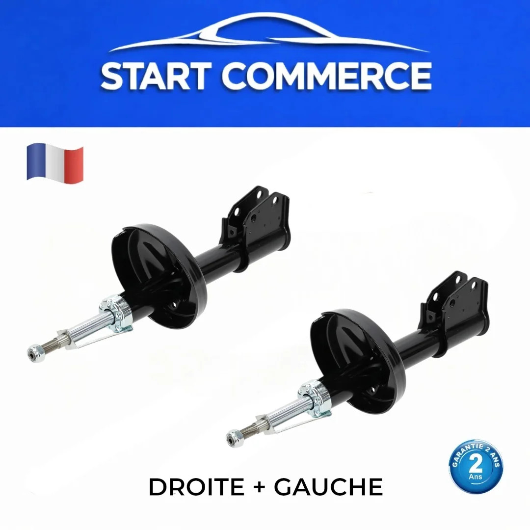 Amortisseurs avant Clio 2 à gaz : haute stabilité droite gauche référence 7700434923