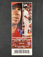 7-19-2010 Philadelphia Phillies @ STL Cardinals Ticket - Albert Pujols HR #388