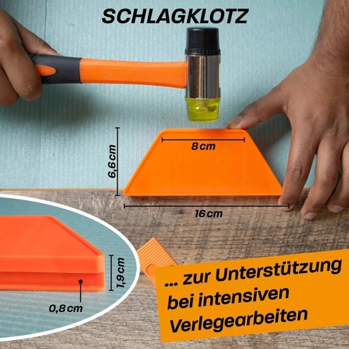 Laminat Verlegeset 46-teilig Laminat Werkzeug Parkett Verlegeset für Vinylboden - Bild 9 von 18