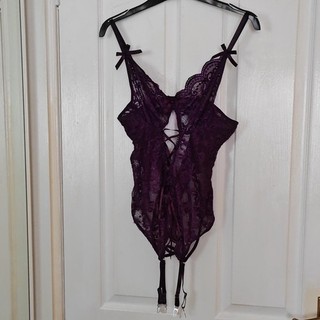Pre Owned Lingerie Bodysuit with Suspender Straps