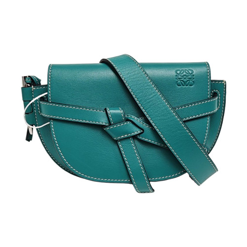 LOEWE Gate Mini bags Leather Green Free Shipping | Duties Paid