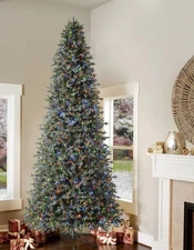 12 ft Pre-Lit Aspen  Artificial Christmas Tree, 4,430 Changing Micro Dot Twinkle