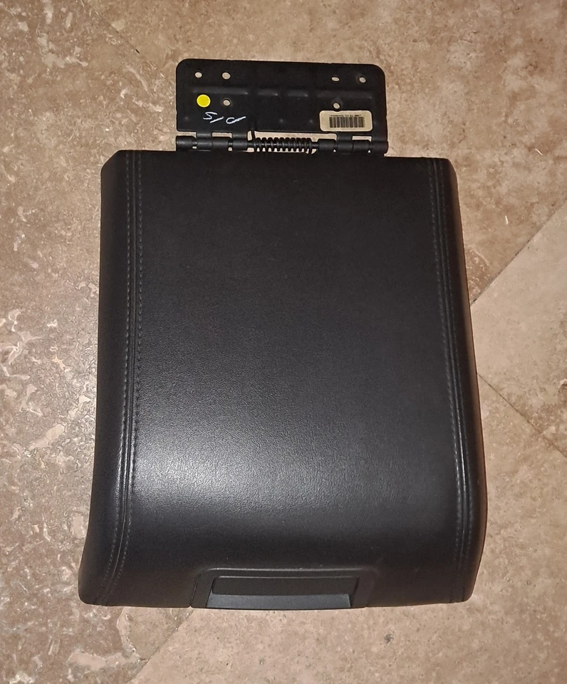 2007-2014 Lincoln Navigator Console Lid Cover Black Leather with Hinge - Image 3 of 4