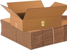 Flat Corrugated Cardboard Shipping Boxes 20"L x 20"W x 4"H  Single-Wall Medium