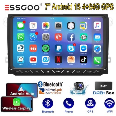 DAB+ Für VW Golf 5 6 Passat Polo Touran Tiguan Autoradio GPS KAM Android15 4+64G