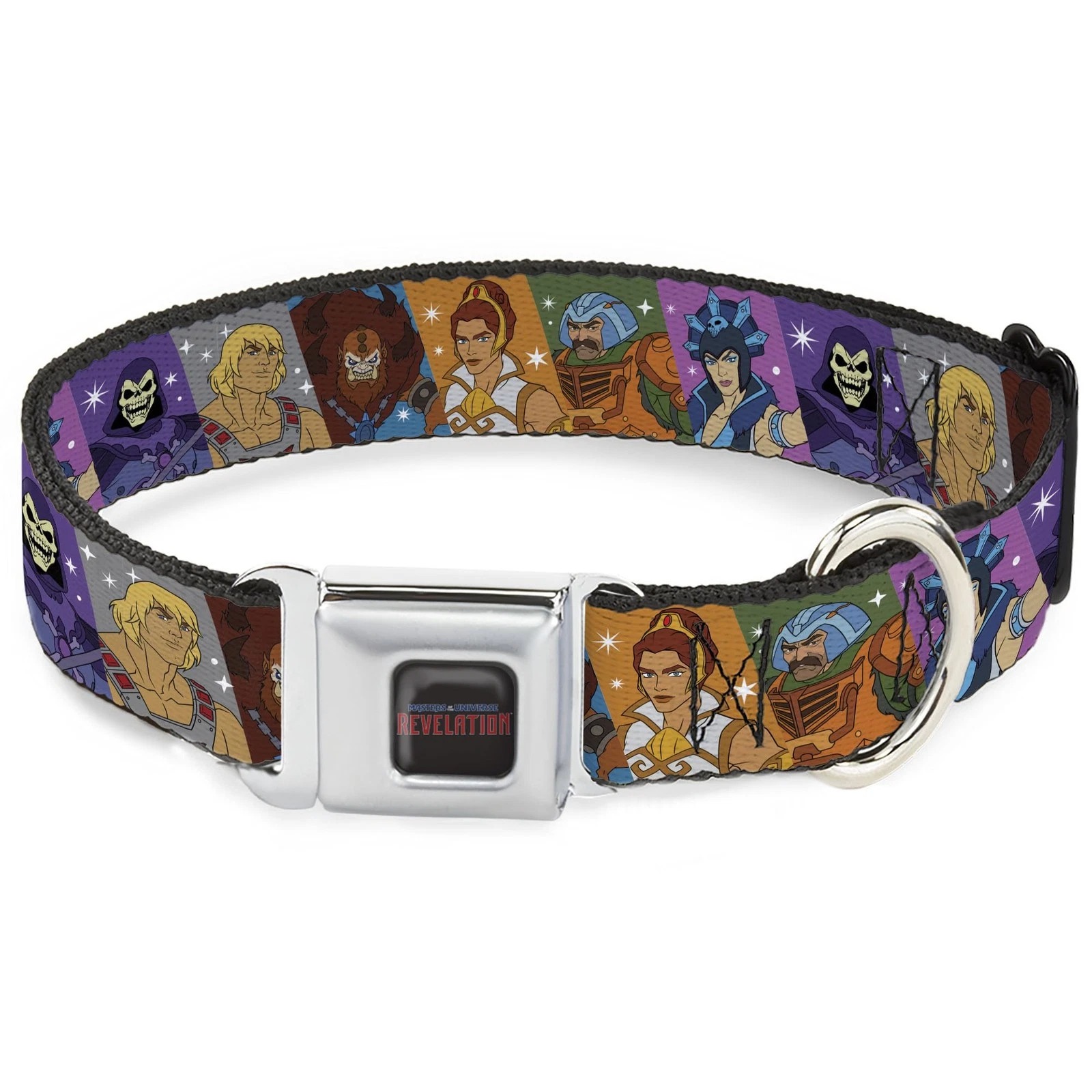 Mattel Pet Collar, Dog Collar Metal Seatbelt Buckle, Masters of The Universe Cha