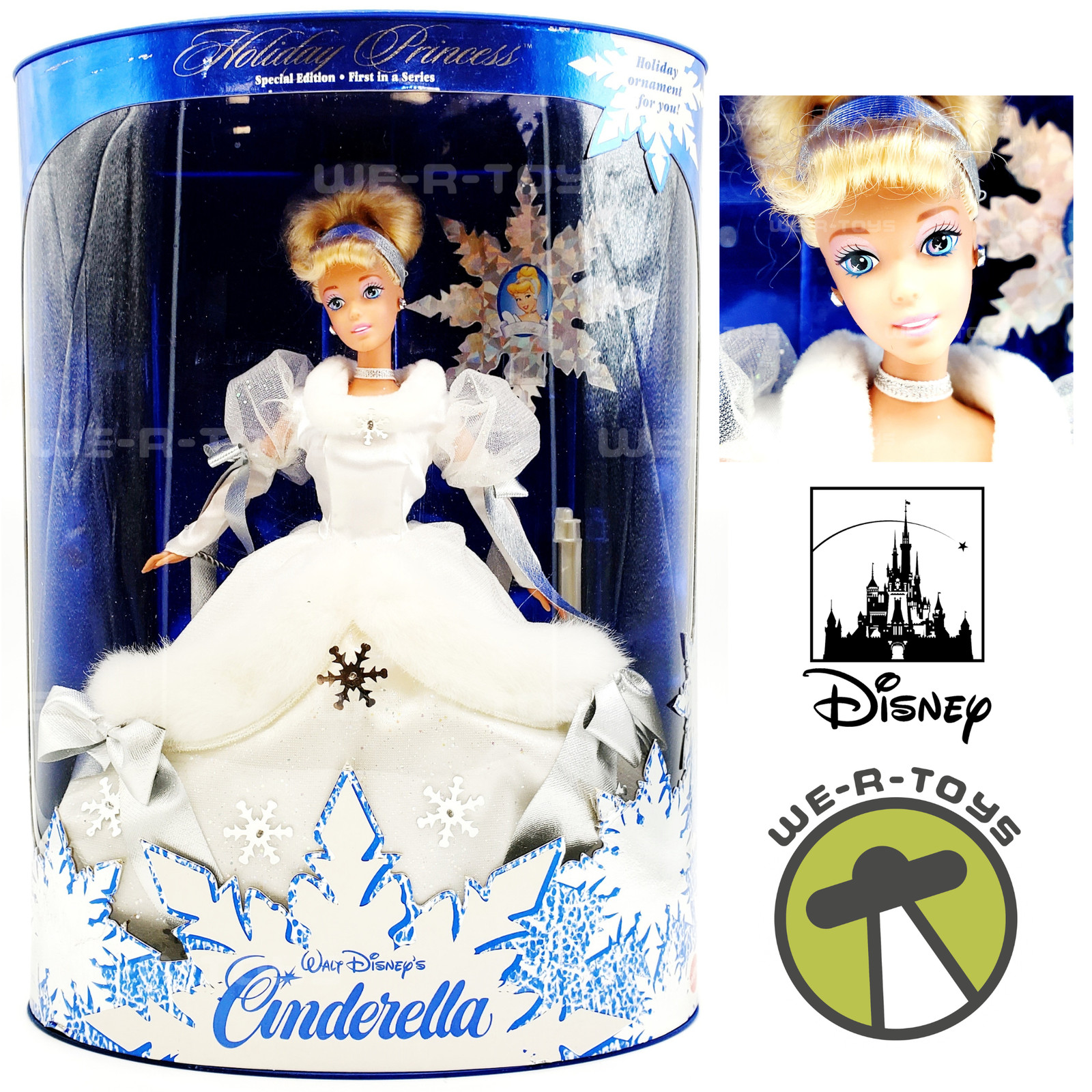 Disney Holiday Princess Cinderella Doll 1996 Mattel 16090