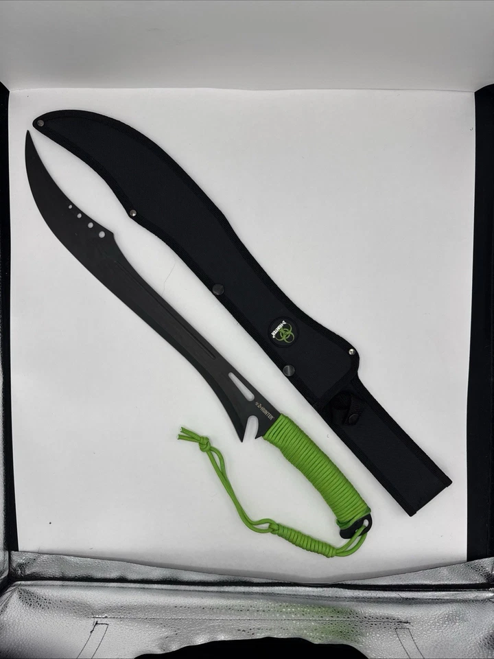"DESCUENTO para funda rota Snap Z-Hunter 25"" machete negro, cordón verde ZB-053" Foto 2 de 4