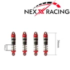 Nexx Racing Oil Shock (4 pcs) for 1/24 SCX24 - RED