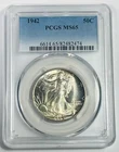 1942 P Walking Liberty Half Dollar PCGS MS-65