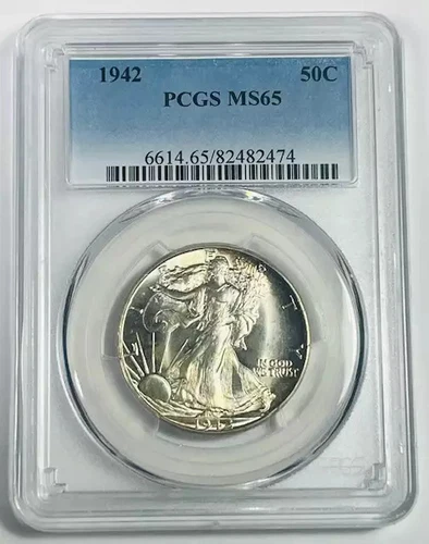 1942 P Walking Liberty Half Dollar PCGS MS-65