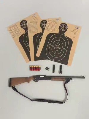 1/6 Scale M870 Shotgun & Target Paper & Accessory Model for 12'' Figure