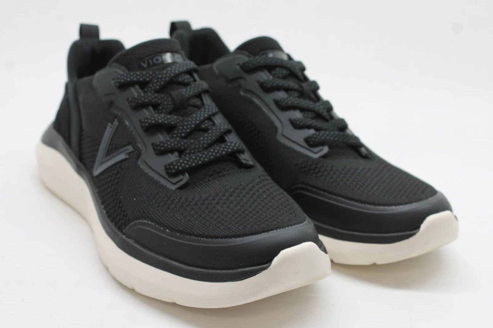 Vionic Women's Vintage Black Knit Suede Hayward Slip On Sneakers Floor Sample 9M