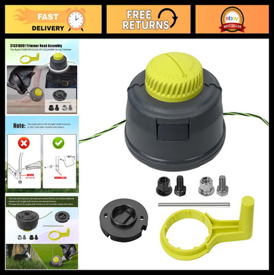 String Trimmer Head Assembly Compatible with Ryobi P2009, Weed Eater Reel Easy B