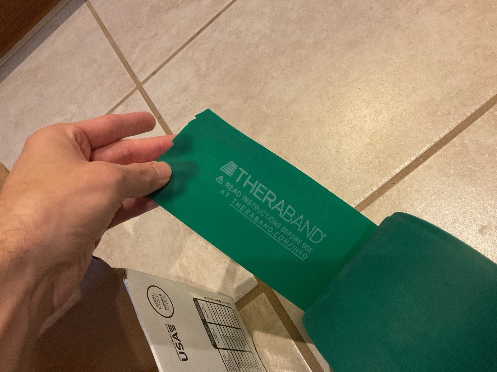 TheraBand Exercise Resistance Band, Green, 4 Inch x 50 Yard, Heavy Level 4