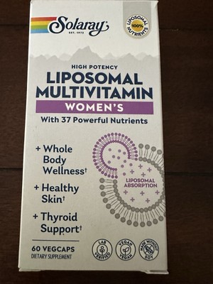 Solaray Liposomal Multivitamin for Women, Women's 60 Count - Exp 5/2026