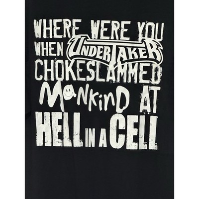 WWE Undertaker Shirt Hell In A Cell Slam Crate Exclusive  Black T-Shirt Size 2XL