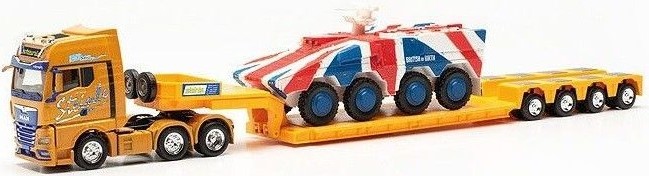 Camion HERPA MAN TGX GX 6x2 d'exception, maquette de collection Spedition Steinle HO