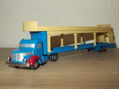 SCHUCO Piccolo Nr.: 761: KRUPP-Autotransporter, blau/rot/beige, OVP!