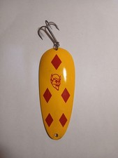 Large 4.5" LOU J EPPINGER 700 Series 5 Of Diamonds HUSKIE JR Pike Spoon Dearborn