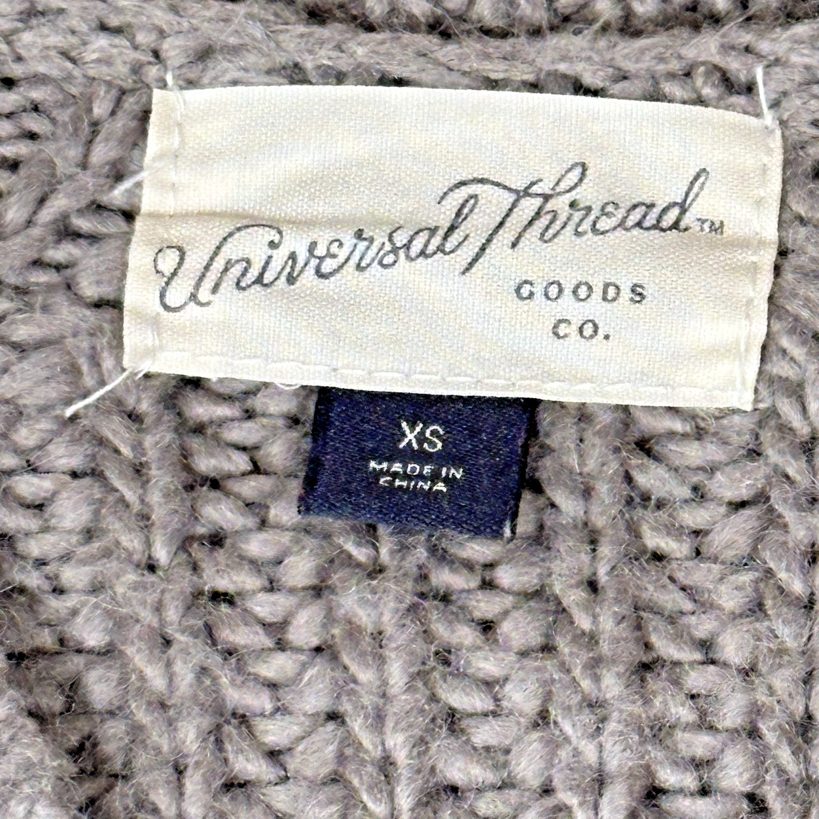 Universal Thread Gray Cable Knit Open Cardigan Sw… - image 8