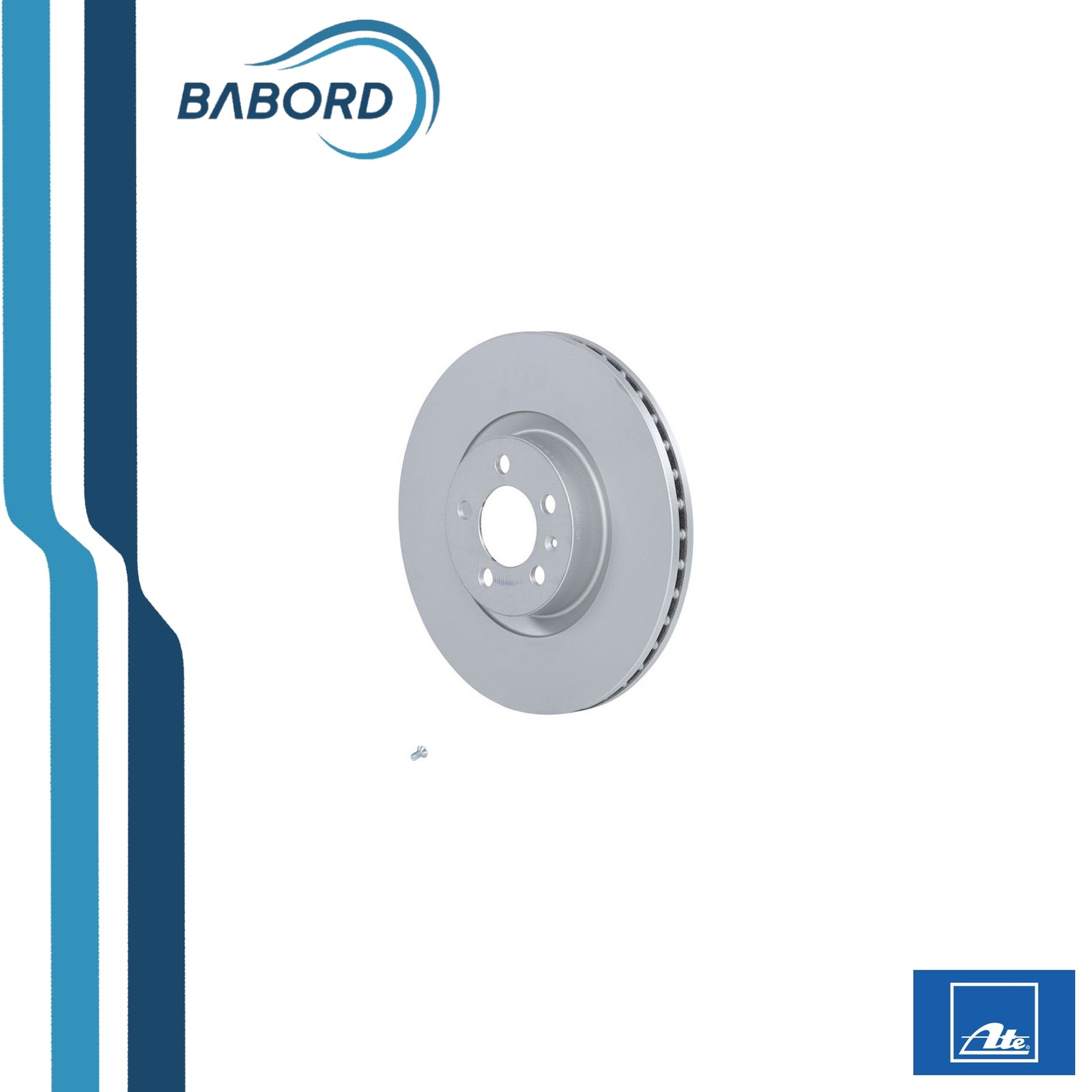 2x Disque de frein ventilé 24.0125-0237.1 ATE pour VW POLO VI - Image 3