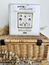 Anette Eriksson “ROSE SAMPLER” Cross Stitch Kit  Picture New/Sealed