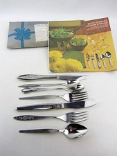7x vintage Baby Spoon Fork Silverplate ONEIDA stainless Betty Crocker catalog