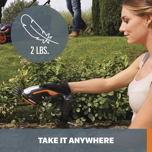 8" 20V Cordless Shear Shrubber Hedge Trimmer Dual Action Blade Bush Cutter - Picture 3 of 5