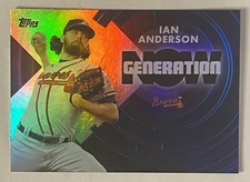 2022 Topps Baseball Generation Now Card #GN-34 Ian Anderson Atlanta Braves