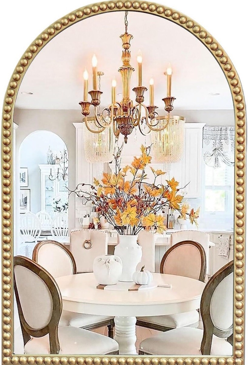 Jesantab Beaded Frame Arch Wall Mirror, 24