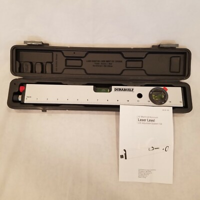 #ad #ad Durabuilt Laser Level Tool 15quot; With Hard Plastic Case $30.00