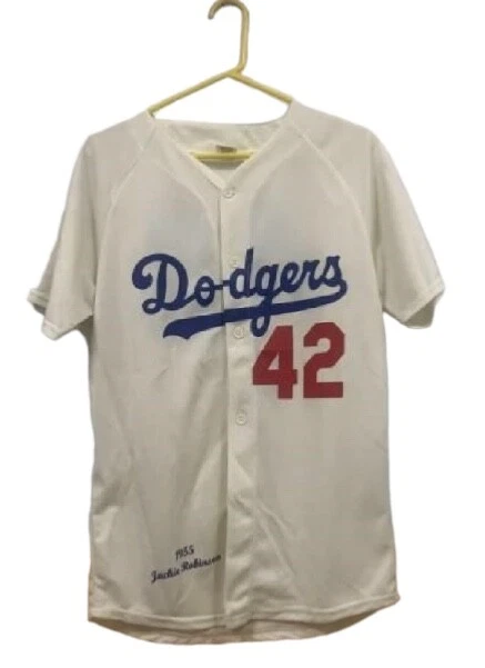 Brooklyn Dodgers Jackie Robinson Mitchel & Ness Authentic Jersey M 1955  BofA 