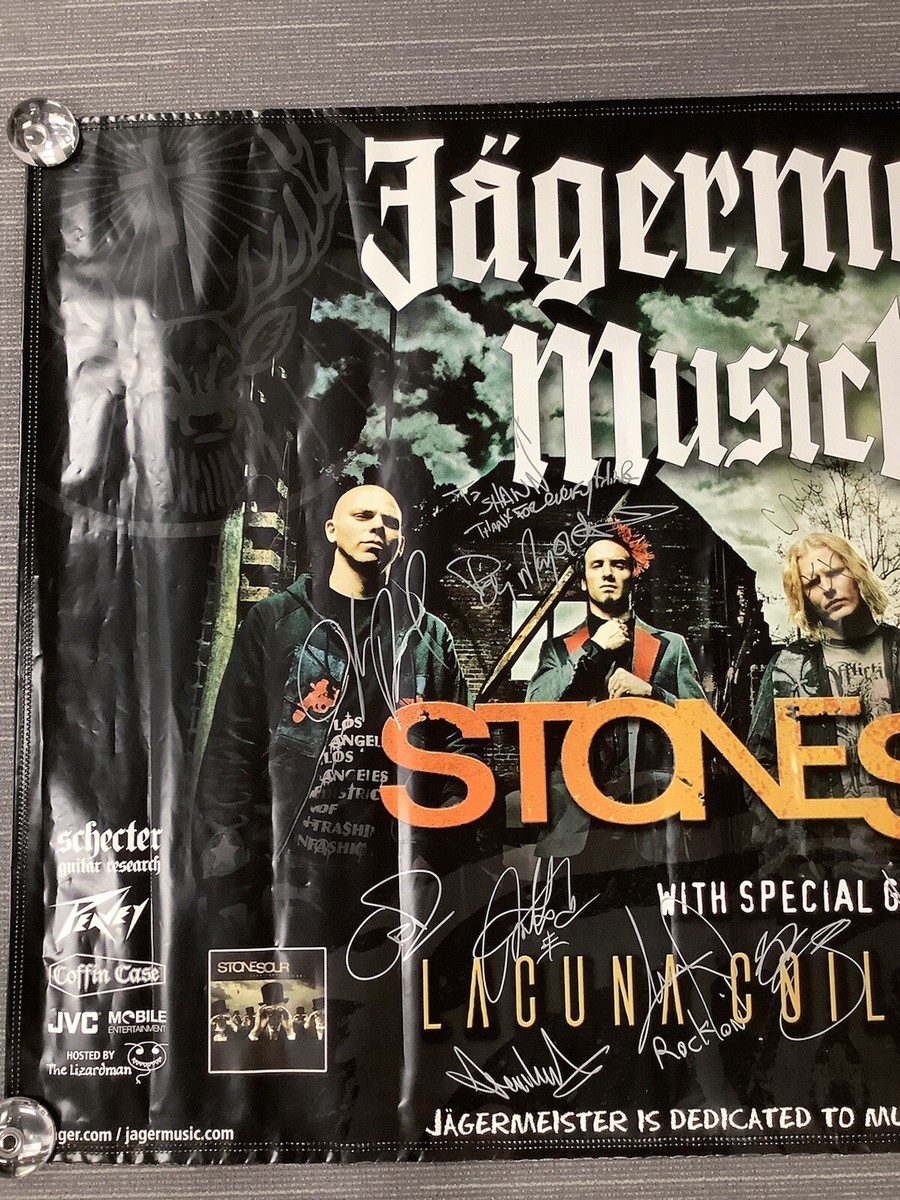 Stone Sour Signed Poster 45X67 Spring 2007 Jagermeister